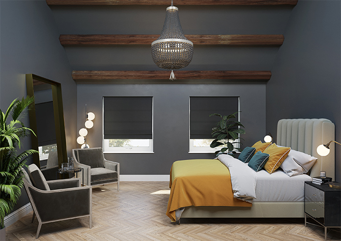 Oslo, Black - Roman Blind - Image 8